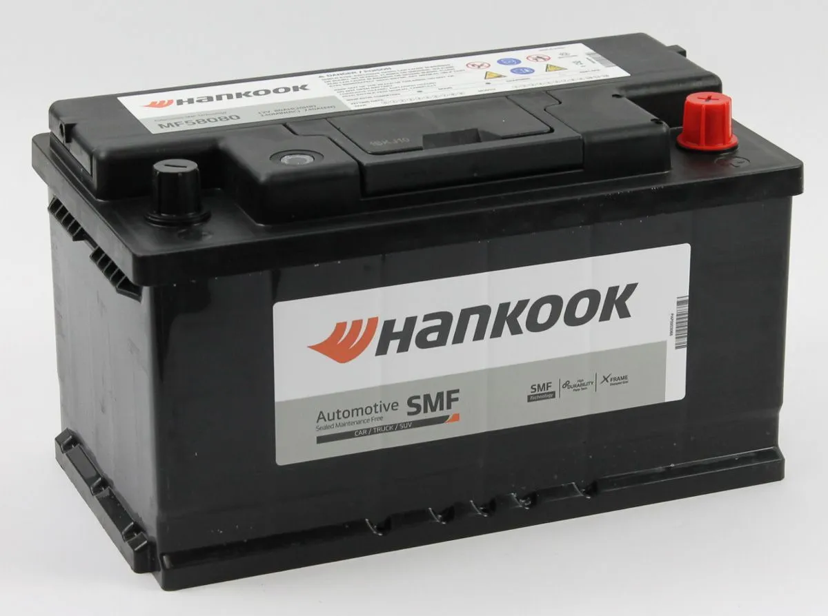 аккумулятор HANKOOK 6СТ-80.0 (58080) низкий