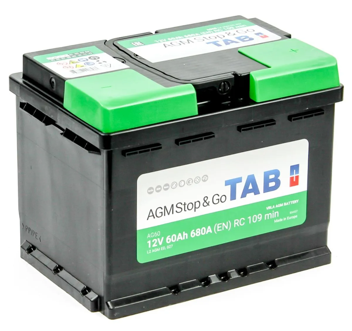 аккумулятор TAB AGM Stop&Go 6СТ-60.0