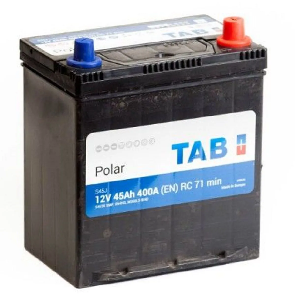аккумулятор TAB Polar  6СТ-45.0 (54520) яп.. ст./тонк. клеммы/бортик