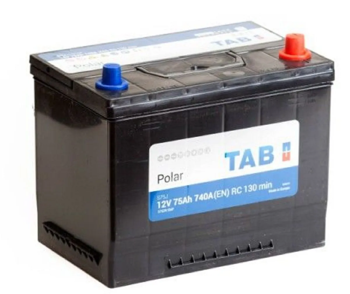 аккумулятор TAB Polar  6СТ-75.0 (57529) яп.ст/бортик